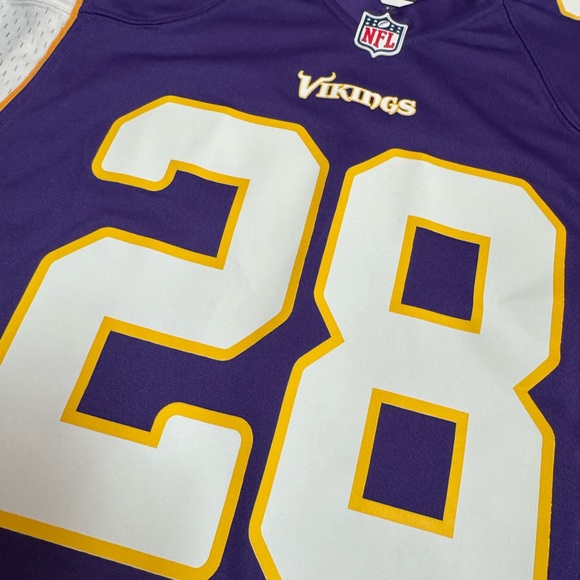 Nike Minnesota Vikings Adrian Peterson NFL On Field Home Game Jersey Men’s Large - Picture 3 of 7